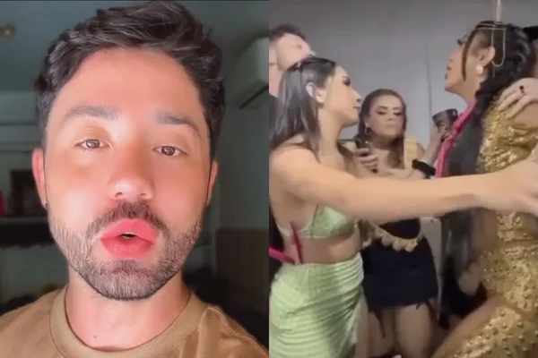 Rico Melquiades se defende após confusão com Dayanne: “Não toquei um dedo nela”