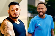 cacau-neymar Ex-padrasto de Lexa, Cacau Junior homenageia Neymar com tatuagem