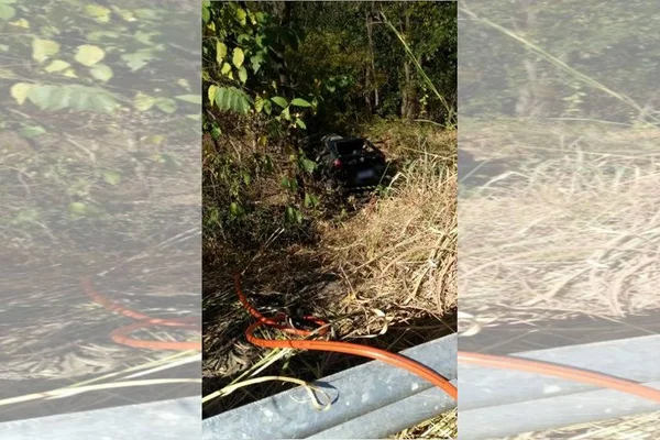 PRF encontra corpo dentro de carro caído em ribanceira da BR-020