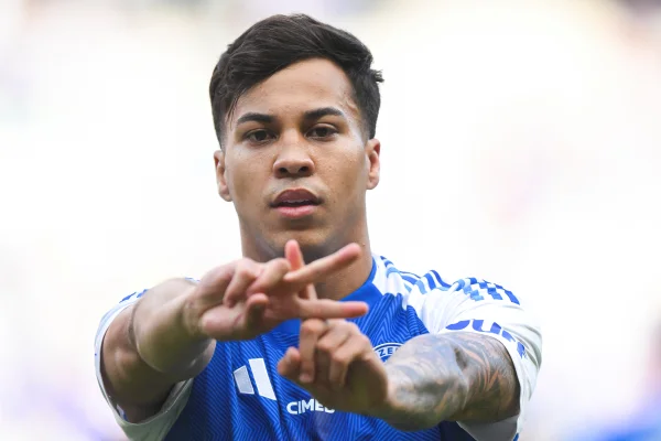 Kaio Jorge comemorando gol do Cruzeiro
