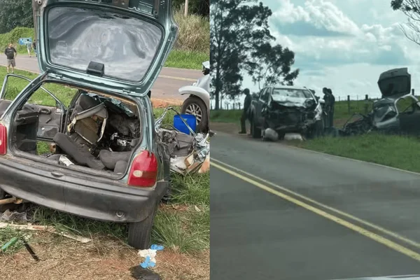 Acidente entre carro e caminhonete deixa 5 mortos no interior de SP