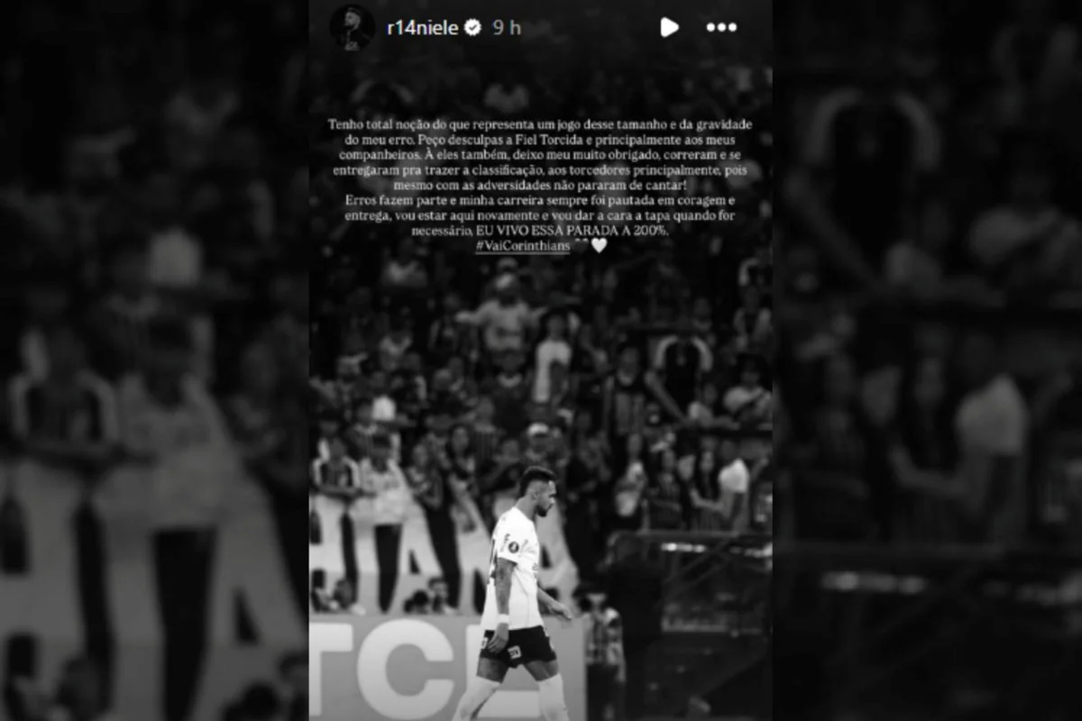 Raniele pede desculpas e admite erro por expulsão na Libertadores - imagem 1 Raniele pede desculpas e admite erro por expulsão na Libertadores - imagem 1