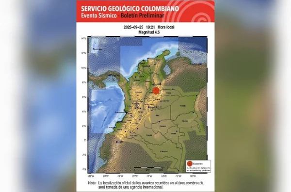 imagem colorida terremoto colombia