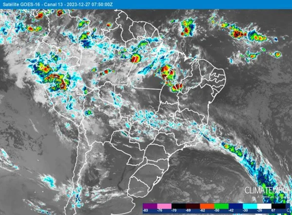 Frente fria, temporais e calor: saiba como fica o tempo nesta quarta