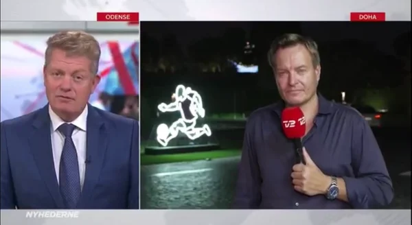Repórter dinamarquês é ameaçado ao vivo por seguranças no Catar