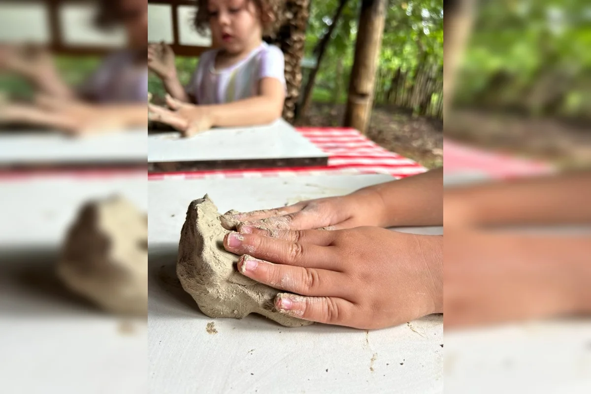 A ação do coletivo Araticum Educação Ambiental, leva a educação ambiental para promover espaços de convivência, lazer e conexão com a natureza para crianças e seus responsáveis A ação do coletivo Araticum Educação Ambiental, leva a educação ambiental para promover espaços de convivência, lazer e conexão com a natureza para crianças e seus responsáveis