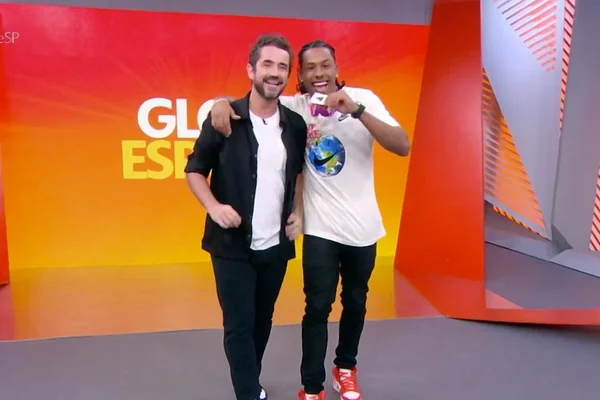 Felipe Andreoli e Paulo André no Globo Esporte