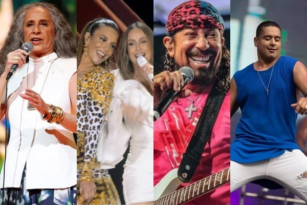 Maria Bethânia, Ivete, claudia Leitte, Chiclete com Banana, Harmonia do Samba