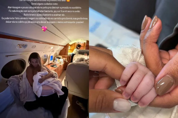 foto colorida print instagram brunna gonçalves com a filha