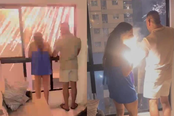Imagem colorida de acidente com turista