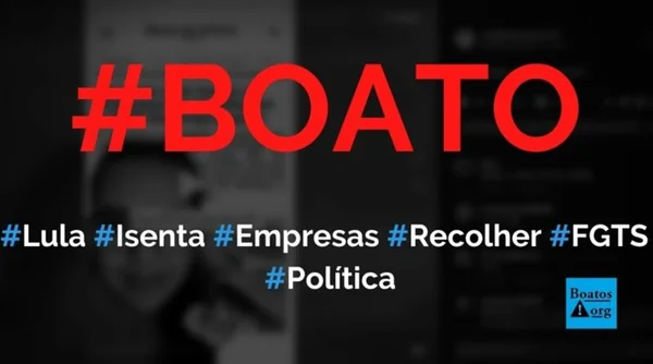 Imagem colorida de textos: "#Boato" - Metrópoles