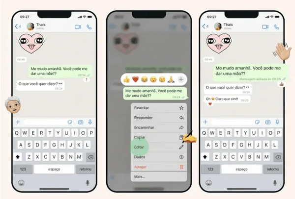 WhatsApp anuncia recurso para usuário editar mensagem após o envio