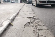 Falha no pavimento em São Paulo Falha no pavimento em São Paulo