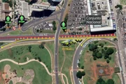 Os motoristas que trafegarem pela via L2 Norte em direção à N1 serão orientados a seguir para o Buraco do Tatuí Os motoristas que trafegarem pela via L2 Norte em direção à N1 serão orientados a seguir para o Buraco do Tatuí