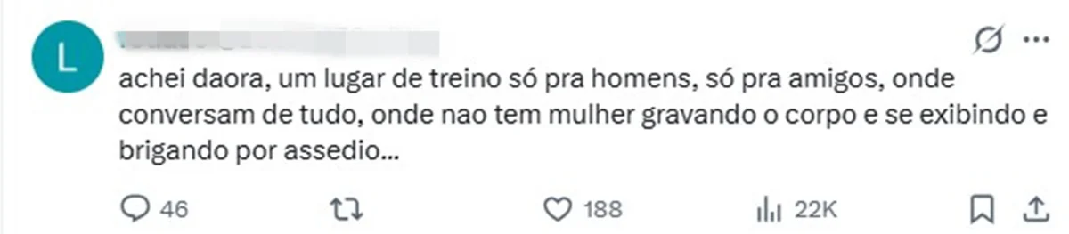 Homens criticam repercussão da internet sobre o assunto Homens criticam repercussão da internet sobre o assunto