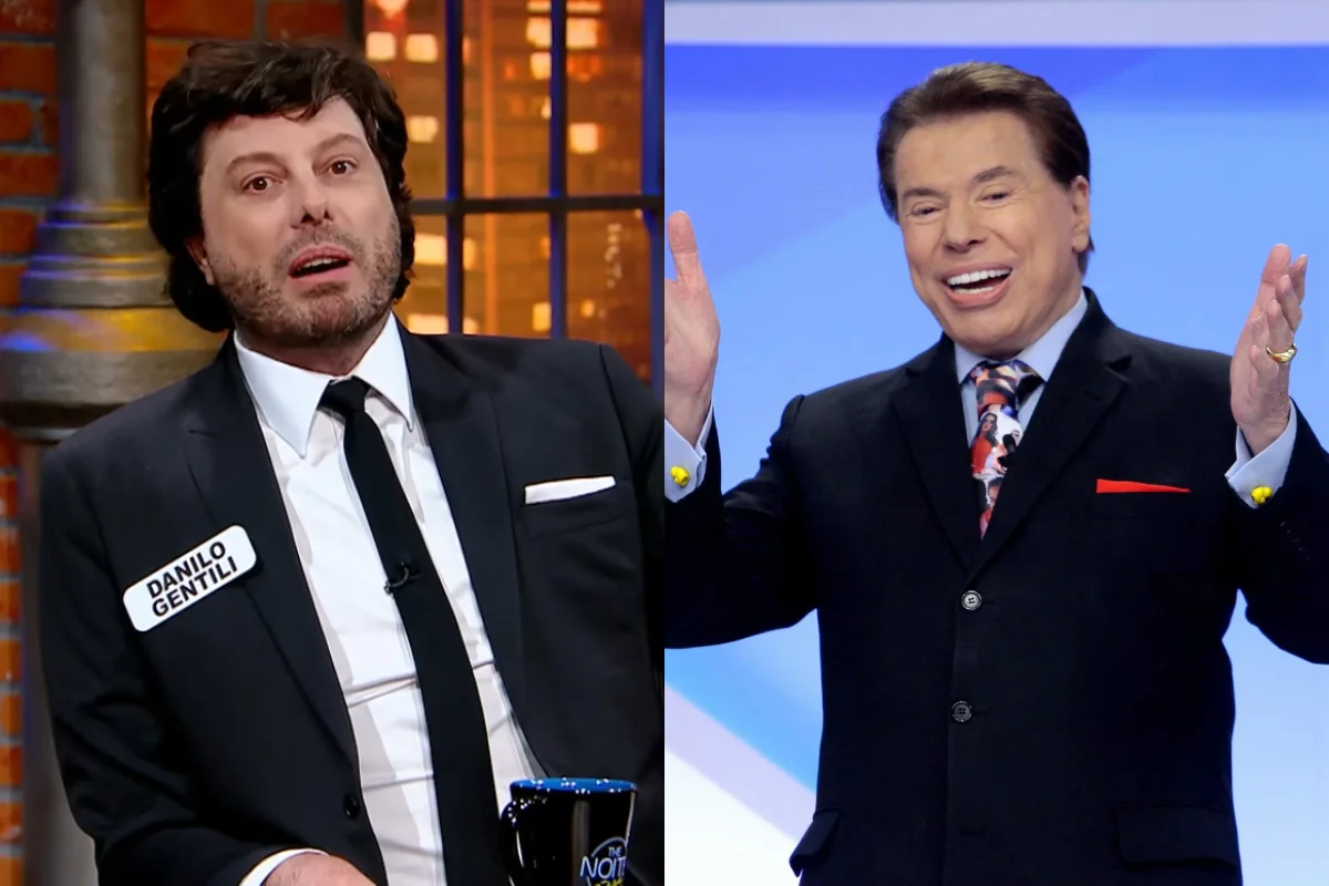 Danilo Gentili e Silvio Santos Danilo Gentili e Silvio Santos