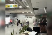 Teto do aeroporto de Caracas desabou 