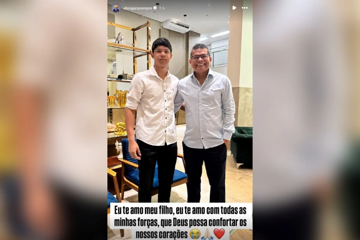 Sompre publicou uma foto ao lado do filho e lamentou a morte. Sompre publicou uma foto ao lado do filho e lamentou a morte.