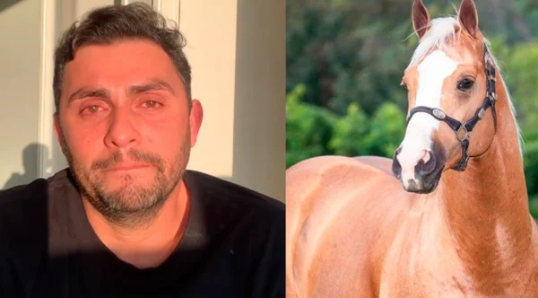 Mano Walter lamenta morte do cavalo Show