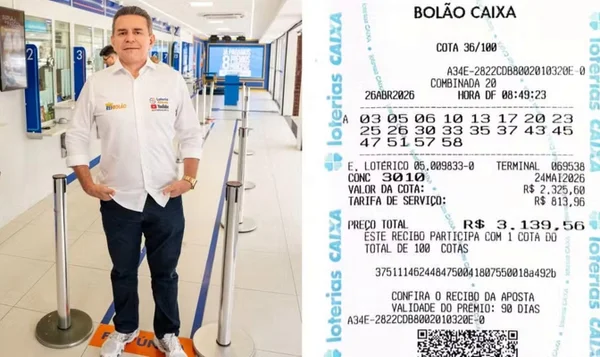 Rei do Bolão, da lotércia Aldeota, em Fortaleza CE - Metrópoles