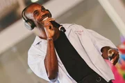 Rafael Zulu é clicado durante evento