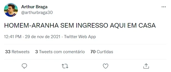 Após a queda dos sites de cinema, as redes sociais foram inundadas com memes sobre o filme Após a queda dos sites de cinema, as redes sociais foram inundadas com memes sobre o filme