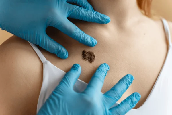 foto de câncer de pele do tipo melanoma