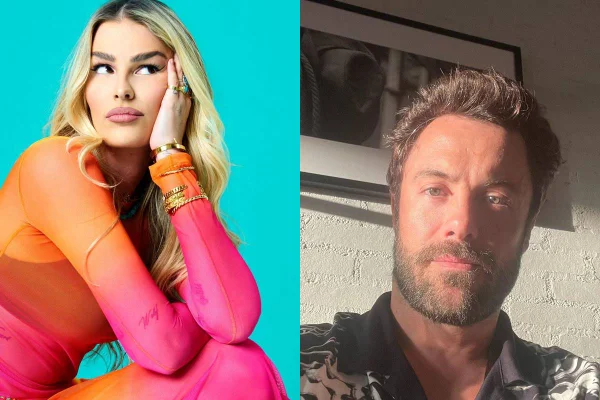 Montagem com fotos coloridas de Yasmin Brunet e Kayky Brito - Metrópoles