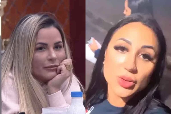 Print de vídeos de Deolane e sua irmã