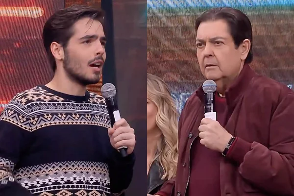 João Guilherme e Faustão