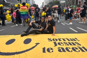 Membros da Igreja Cristã Contemporânea na 29ª Parada LGBTQIA+