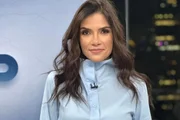 Sabina Simonato, apresentadora do Bom dia São Paulo, da TV Globo