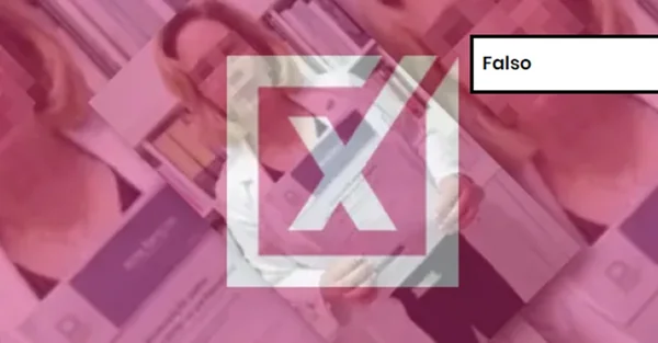 Captura de tela de publicação nas redes sociais com etiqueta de conteúdo falso