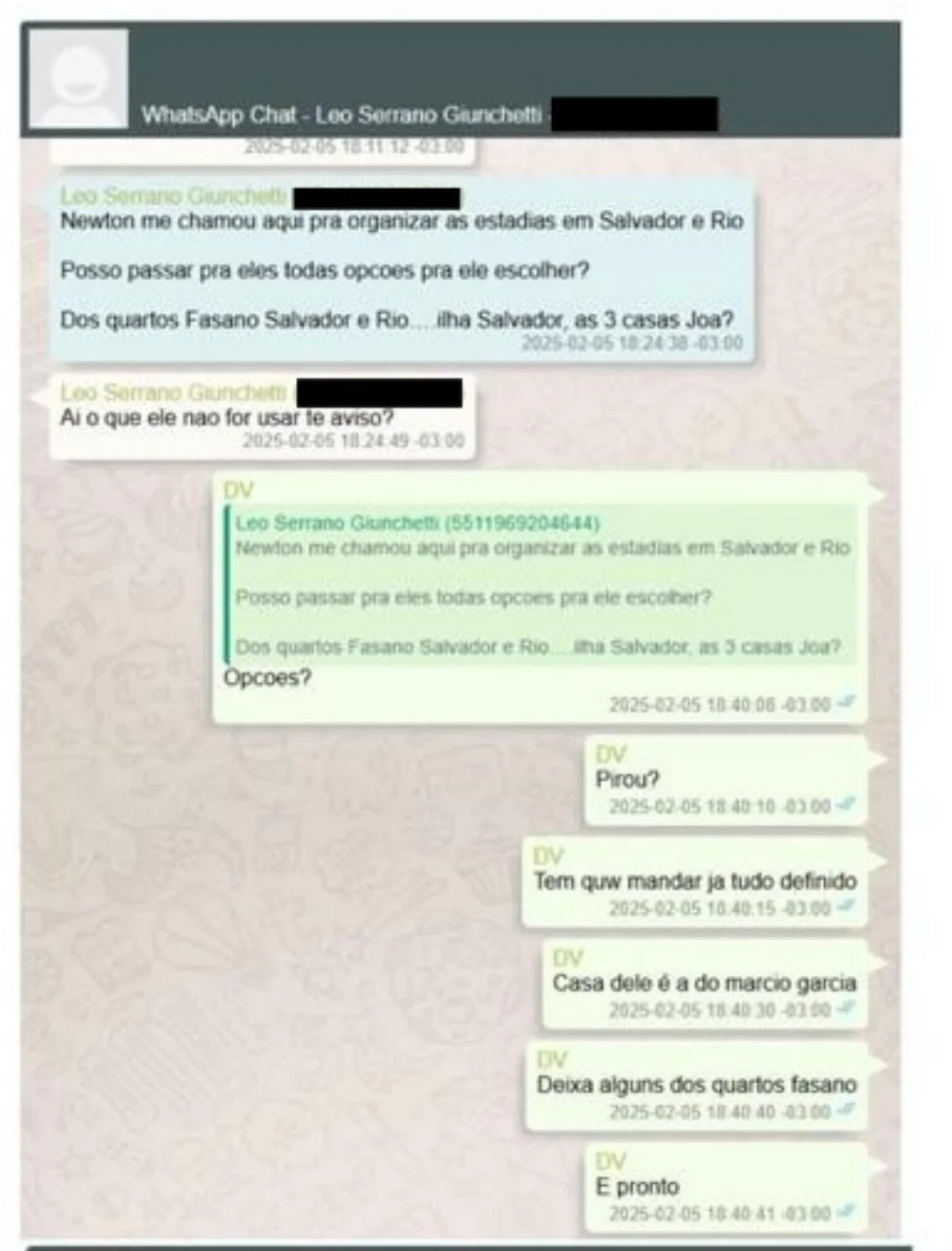 Vorcaro reservou mansão de R$ 250 milhões para ministro “KN” no Carnaval - imagem 5 Vorcaro reservou mansão de R$ 250 milhões para ministro “KN” no Carnaval - imagem 5