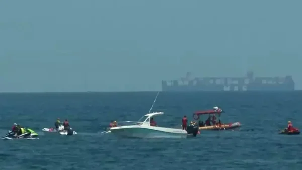 buscas no mar de Copacabana
