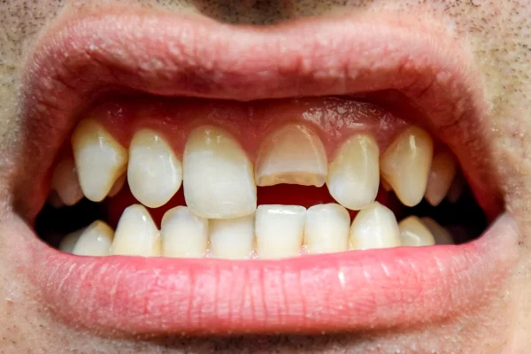 Imagem colorida de dente quebrado - Metrópoles