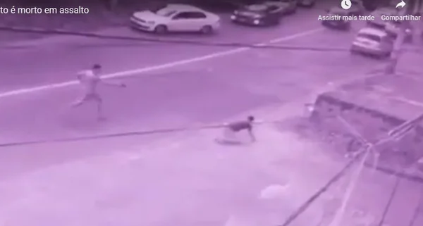 Imagens fortes. Motorista de app é morto ao fugir de assalto