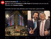 Portais de notícias também compartilharam o conteúdo