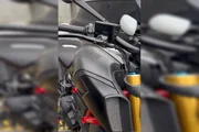 Uma moto Ducati, considerada a Ferrari das motos, também foi apreendida