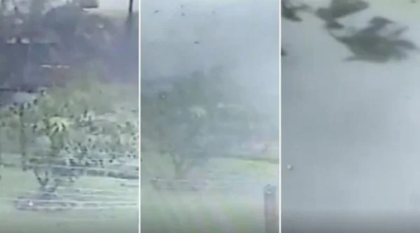 Câmera flagra momento em que tornado passa por Timbó e deixa rastro de destruição