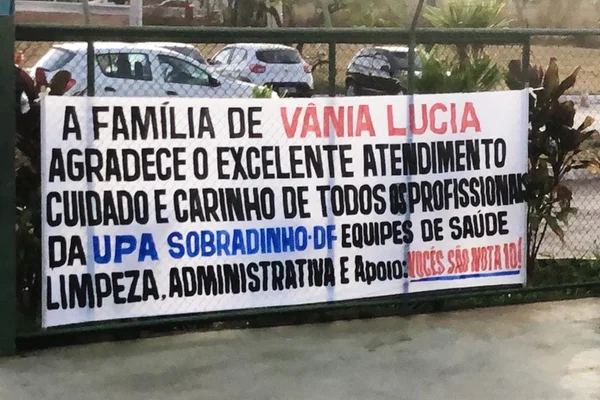 Faixa de agradecimento