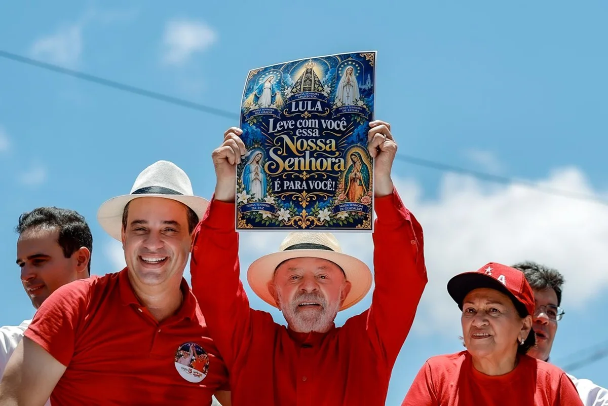 Presidente da República, Luiz Inácio Lula da Silva, durante ato de campanha em Natal Presidente da República, Luiz Inácio Lula da Silva, durante ato de campanha em Natal