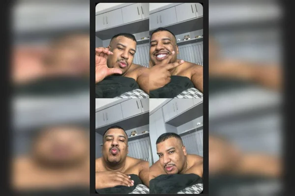 Homem fazendo selfie