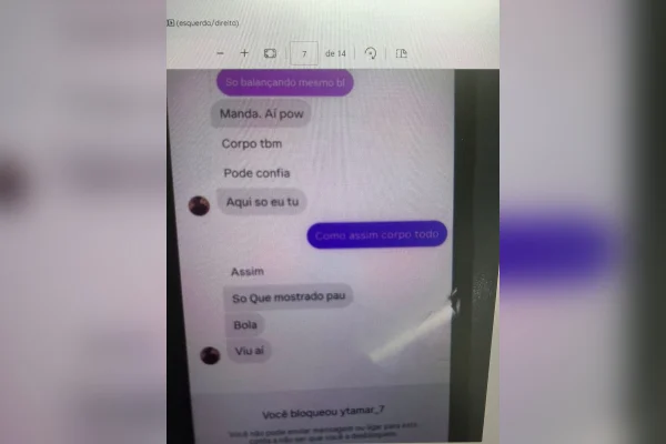 Veja conversas de professor com menino de 13 anos: “Manda corpo todo!”