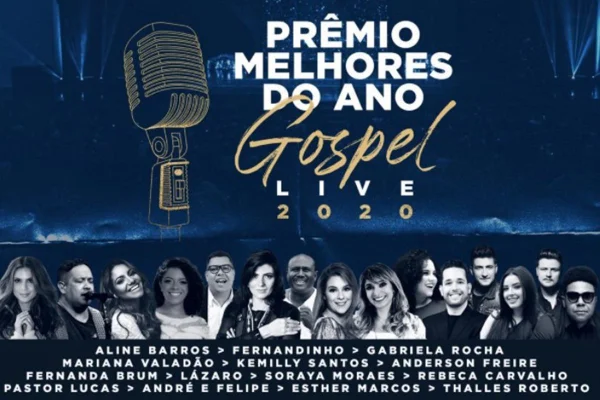 Prêmio Melhores do Ano Gospel 2020 será transmitido pelo YouTube