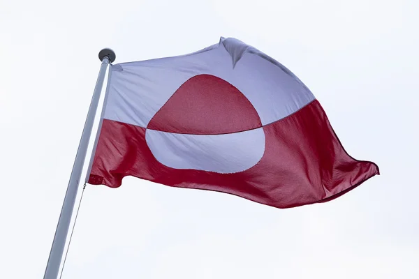 imagem colorida bandeira da groelandia