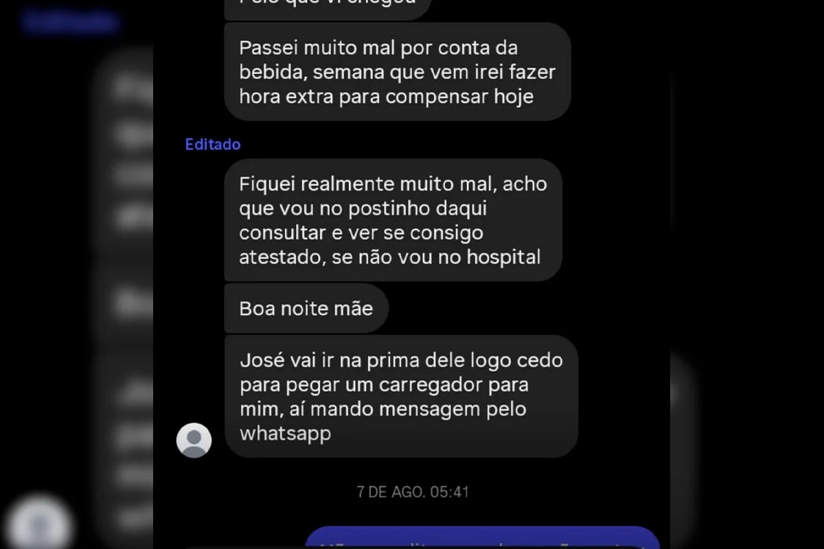 Namorado usou o próprio perfil do Instagram para mandar mensagem à mãe da vítima e se passar por ela Namorado usou o próprio perfil do Instagram para mandar mensagem à mãe da vítima e se passar por ela