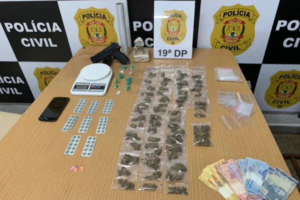 Dupla de adolescentes é apreendida com diversos tipos de droga no DF