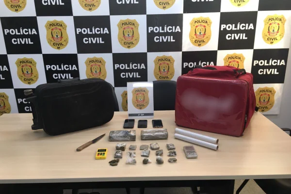 Polícia Civil prende em flagrante motoboy do tráfico no Guará
