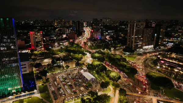 Foto aérea colorida do ABC Paulista - Metrópoles